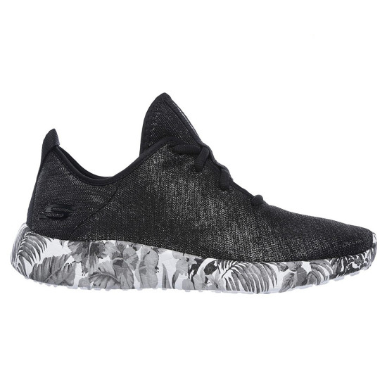 Skechers Sparkle Mesh Lace-Up Tropical Print Outsole W/ Air-Cooled Mf
